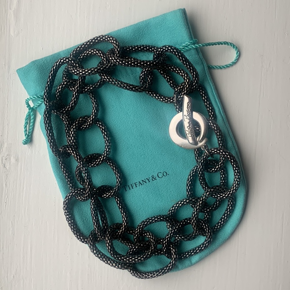 Tiffany & Co Paloma Picasso Sterling Links Toggle Necklace - Picture 6 of 9